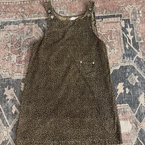 Vintage Faded Glory Jumper Size M 100% Cotton Cheetah Print Corduroy